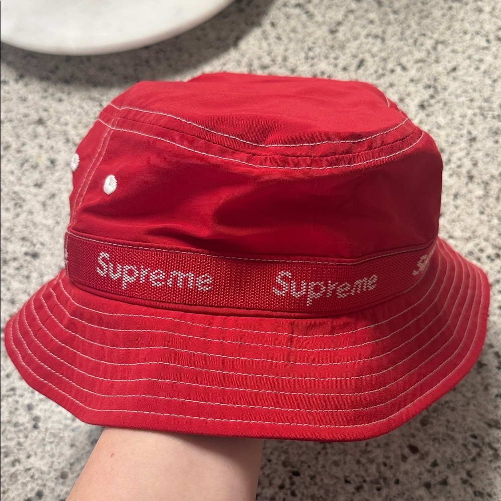 Supreme Bold Red Bucket Hat